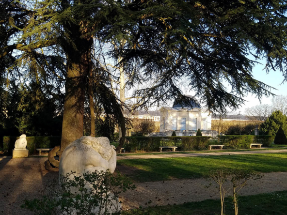 Parc de Sceaux, Pavillon de l'aurore, bureau du ministre Colbert et statue du Crépuscule